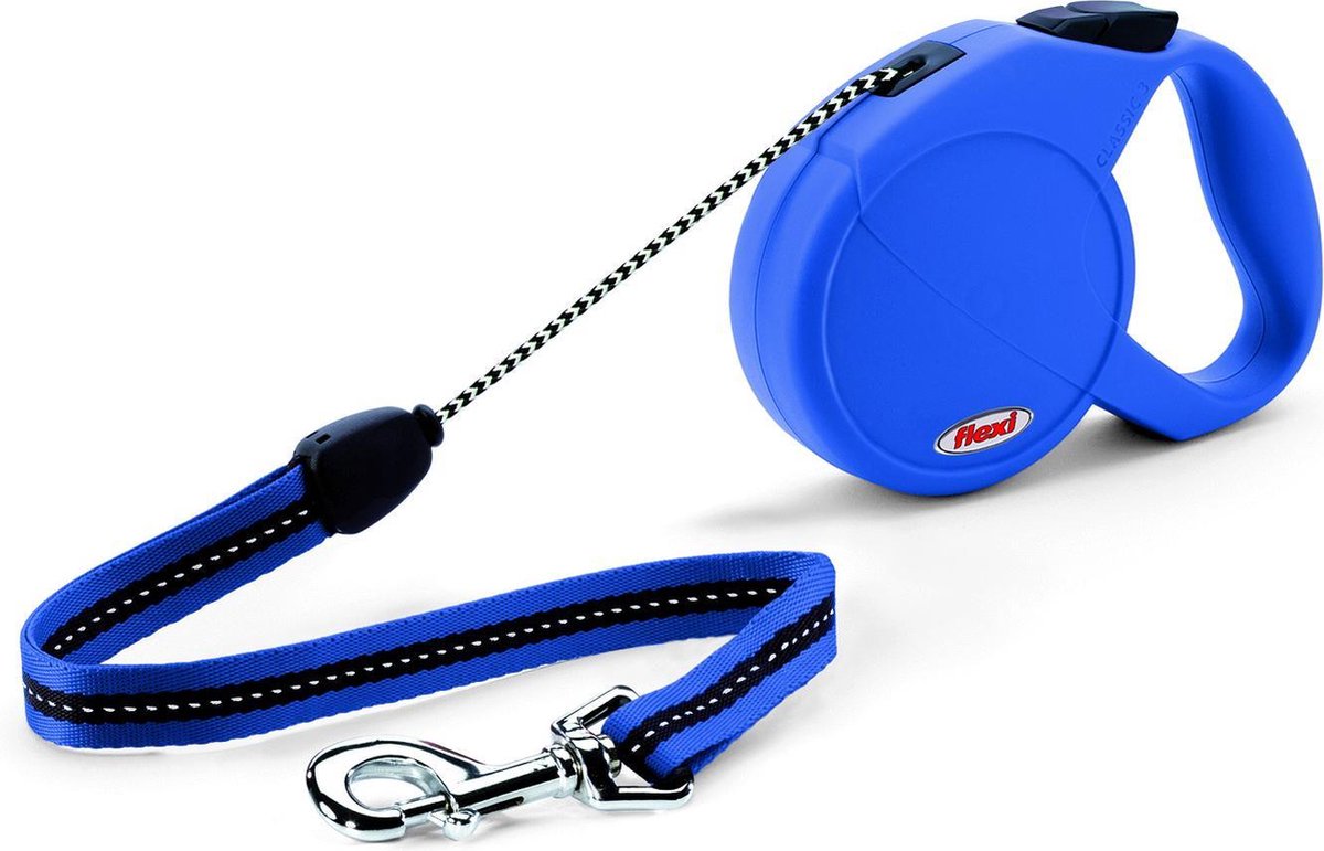 Flexi Classic - Hondenriem - Koord - Blauw - L - 5 m