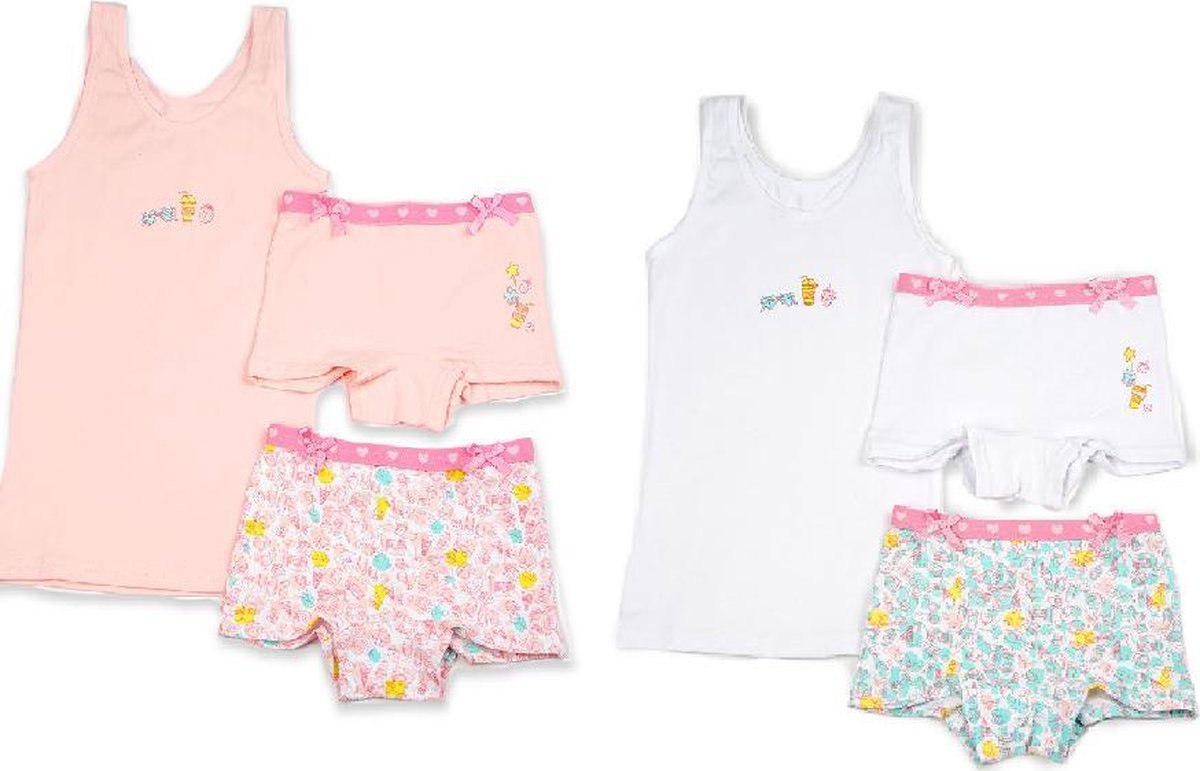 Funderwear - kleuter/kinder/tiener - Ondergoed sets - Small Things - 1+1 - maat 116/122
