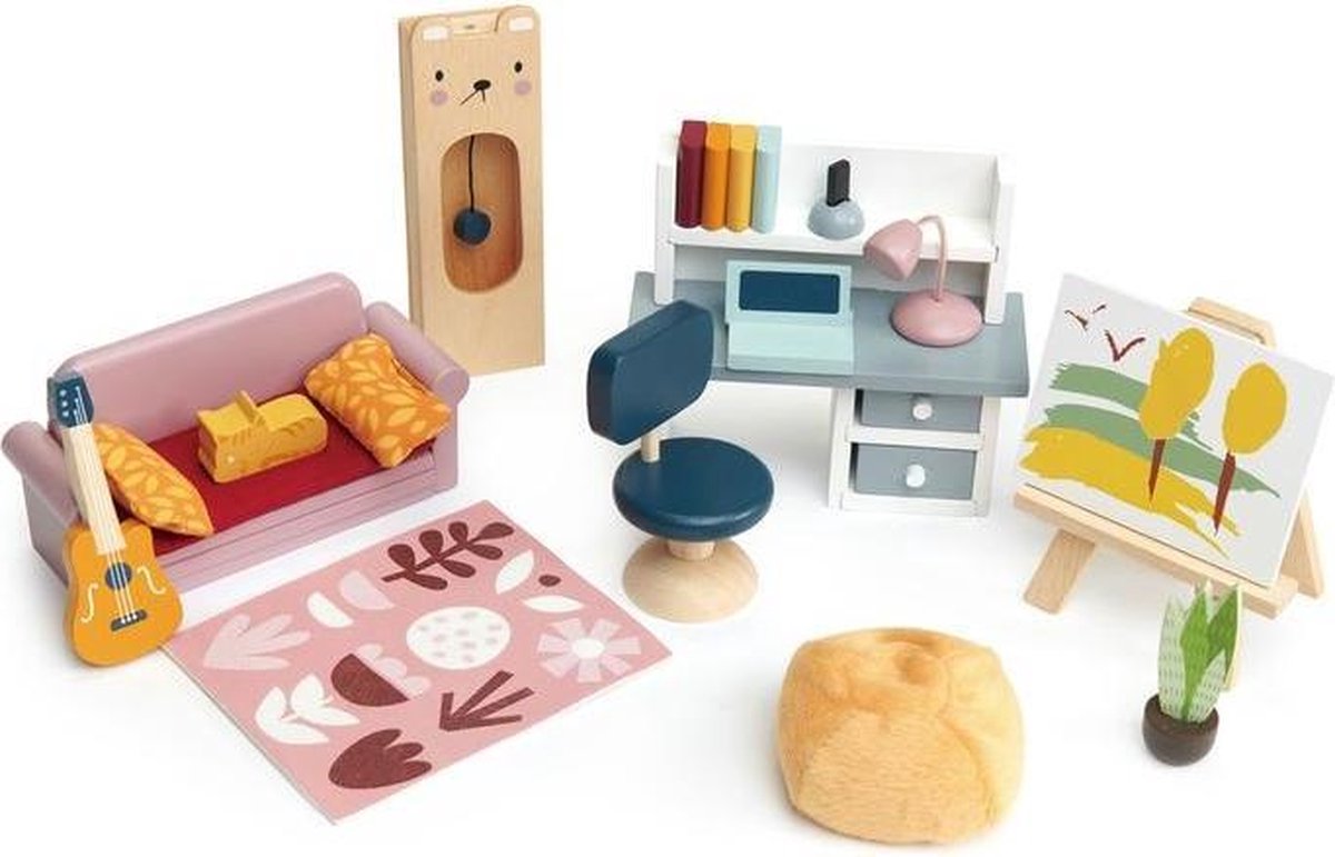 Meubeltjes Studeerkamer – Poppenhuis | Tender Leaf Toys