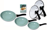 pannenset inductie - Jade pannenset 5-delig -  koekenpannenset - pannensets