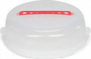 Medina Taartdoos 36 X 11 Cm Transaparant/Rood