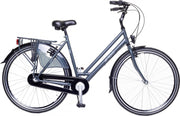 Amigo Bright - Stadsfiets 28 inch - Damesfiets met 3 versnellingen - Matgrijs