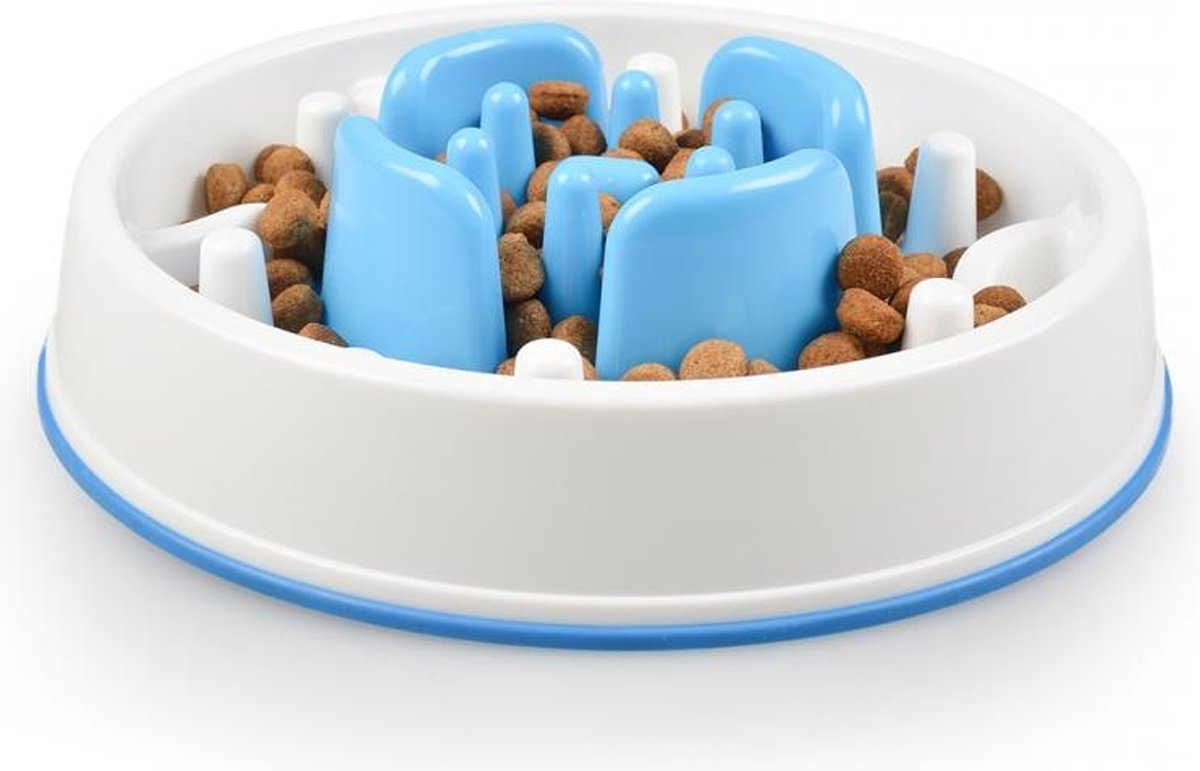 Duvo+ Slow down feeder Blauw 28