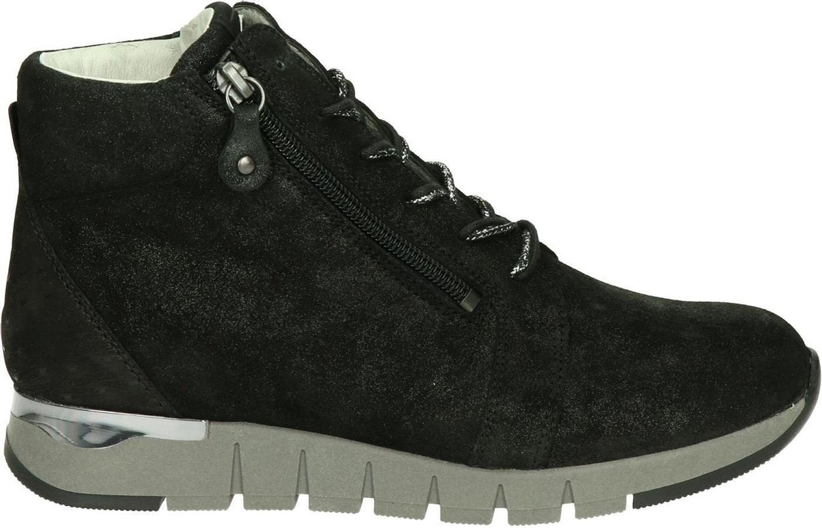 Waldläufer dames veterboot - Zwart - Maat 39