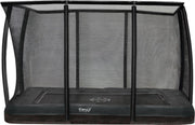 Etan Premium Gold Trampoline Inground met net deluxe - 281 x 201 cm / 0965 ft - incl. Deluxe Veiligheidsnet - UV-bestendig Randkussen - Grijs - Rechthoekig