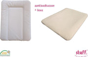 Steff set aankleedkussen wit 50x70 cm + aankleedkussenhoes ecru