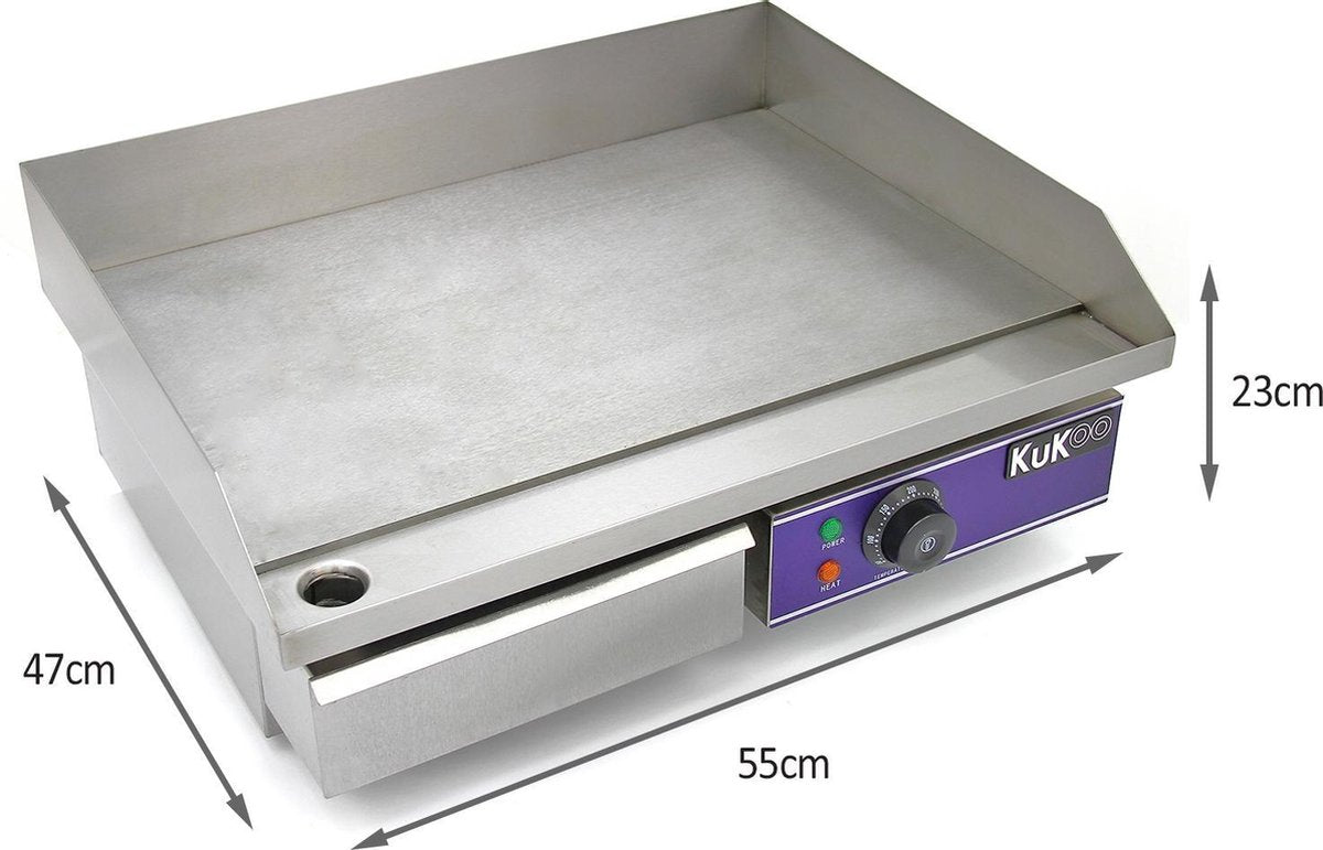 KuKoo 50cm Elektrische Bakplaat