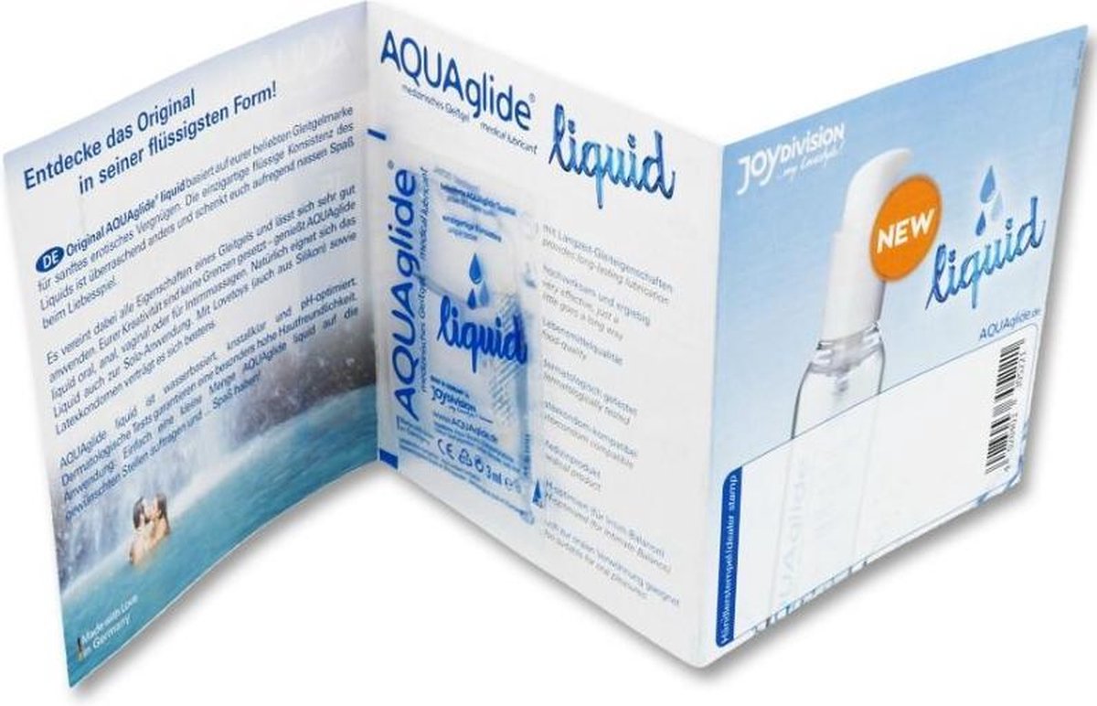 Aquaglide Waterbased Liquid Lubricant Single Dose 3 Ml | AQUAGLIDE