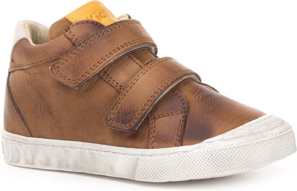 Kickers - Jongens - Kinderschoenen met Klittenbanden - Bruin - Maat 21