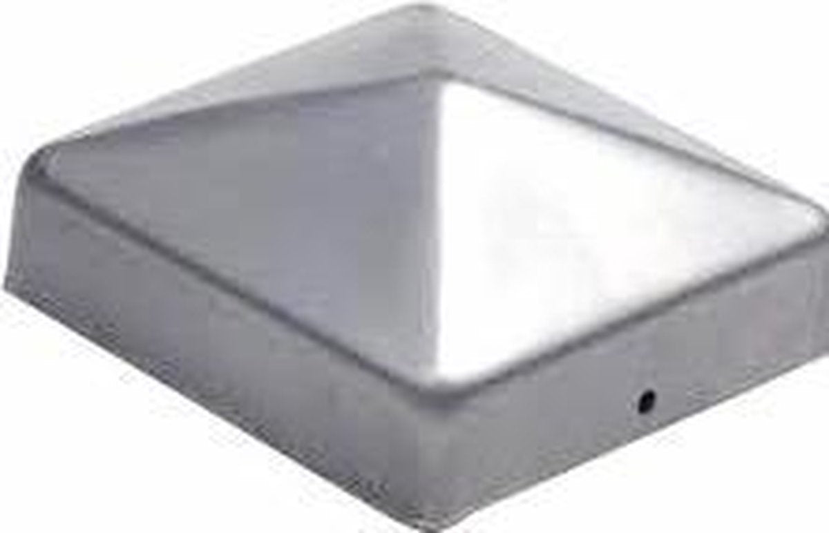 Paalornament RVS Piramide 91x91mm (1 stuk)