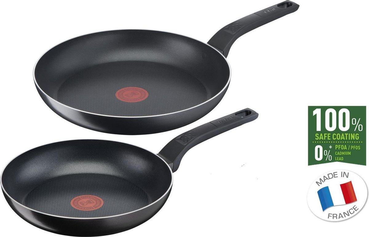 Tefal Easy Cook & Clean koekenpannenset 20/28 cm