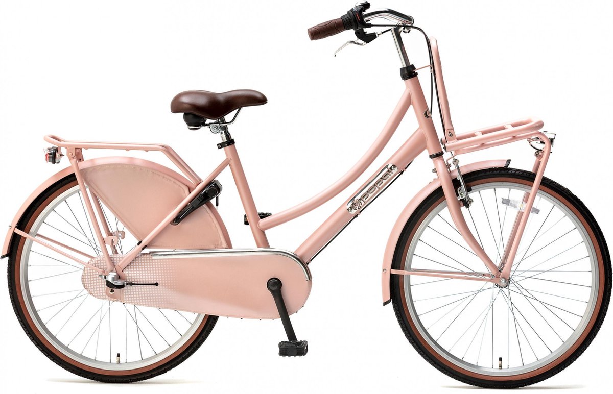 Popal Daily Dutch Basic+ Kinderfiets - 24 inch - 3 versnellingen - Roze