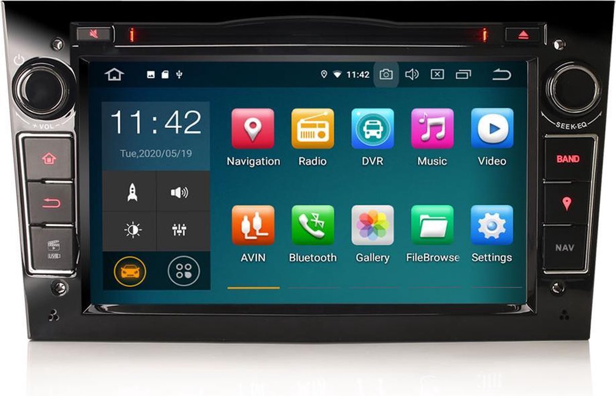 Opel Autoradio Navigatie | Android 10 | Bluetooth & Wifi | Zwart