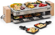 Prime-Rib raclettegrill 1500W natuurstenen plaat rvs behuizing