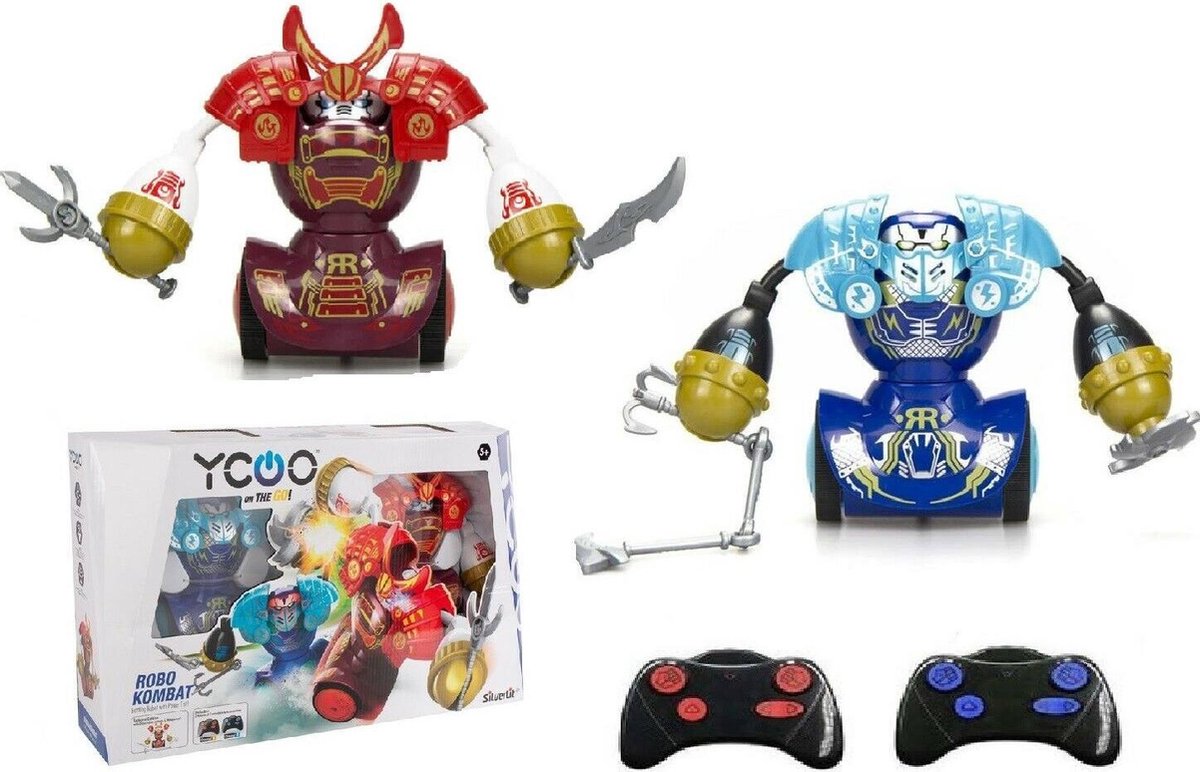 Silverlit Robo Kombat Gevechtsrobots - Duo Set - 2 Battle Robots Multiplayer Toys Silverlit - SAMURAI TWIN PACK