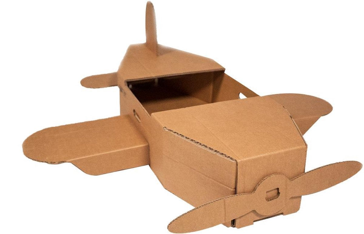 KarTent - Kartonnen Speelgoed Vliegtuig - Cadeau van Duurzaam Karton
