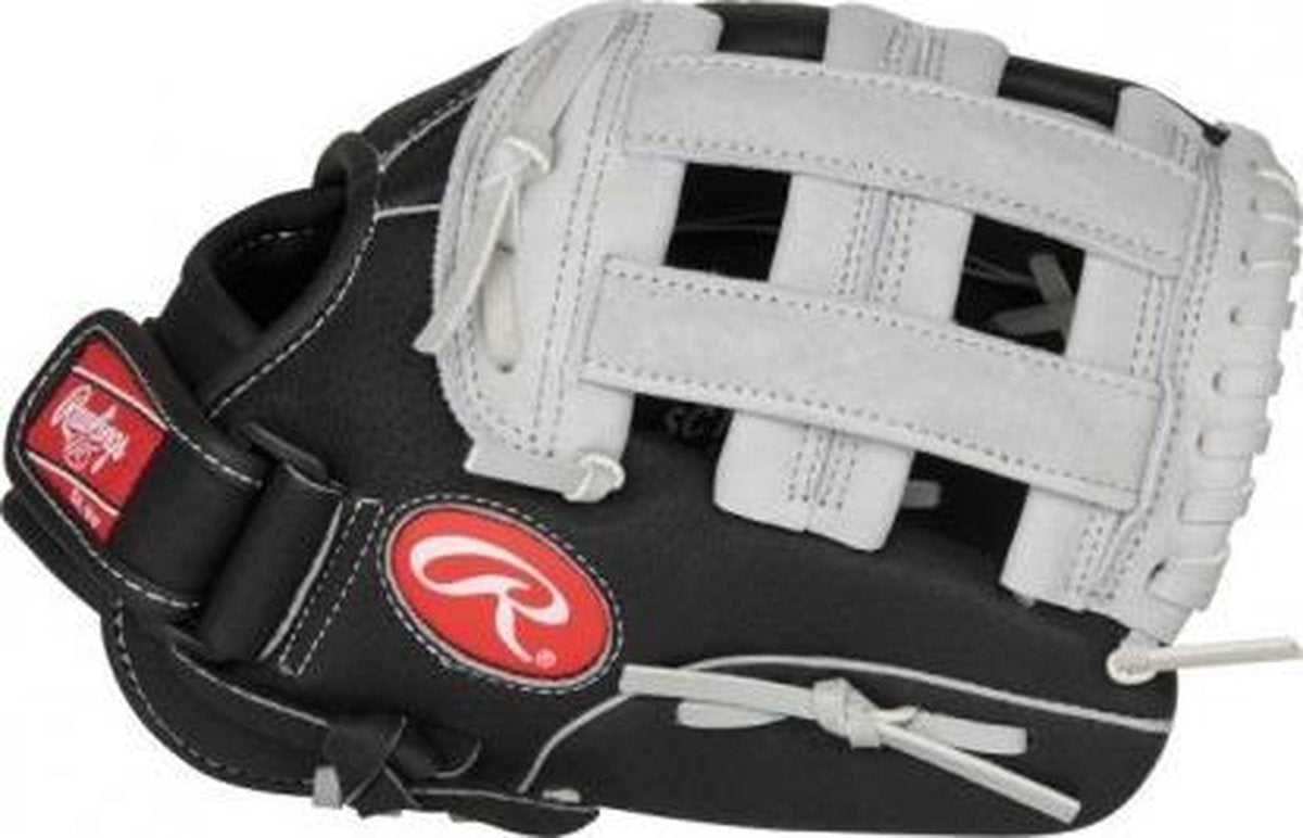 Rawlings - Honkbal - MLB - Honkbalhandschoen - Kinderen - Zwart/Grijs - 11 inch