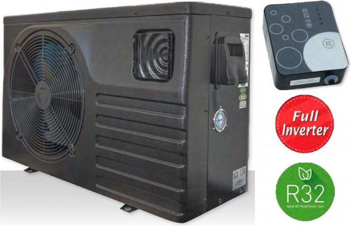 Zwembad warmtepomp type MIDA FORCE -12KW- FULL INVERTER - COP 11 - 6 jaar garantie