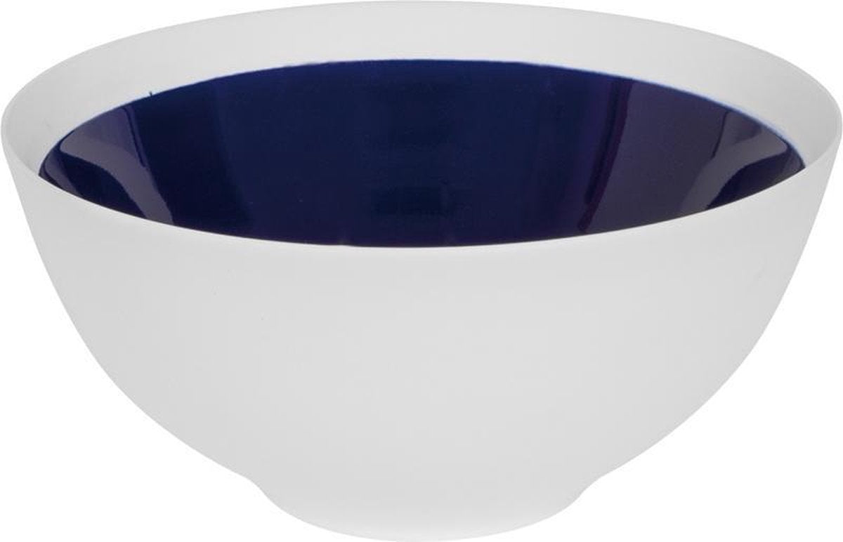 BLAUW WITTE KERAMISCHE SERVEERKOM - BATELA