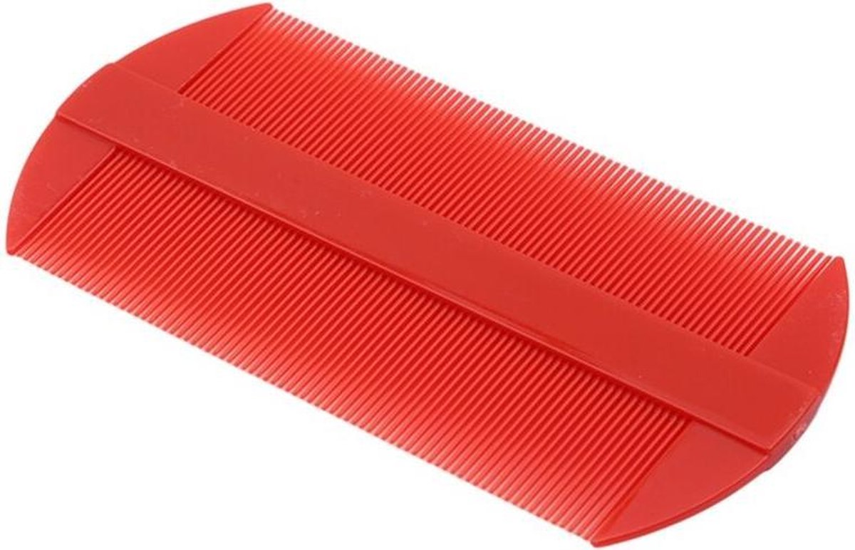 Double Side Kam - Luizen Kam - Vlooien en Nit Kammen - Rood