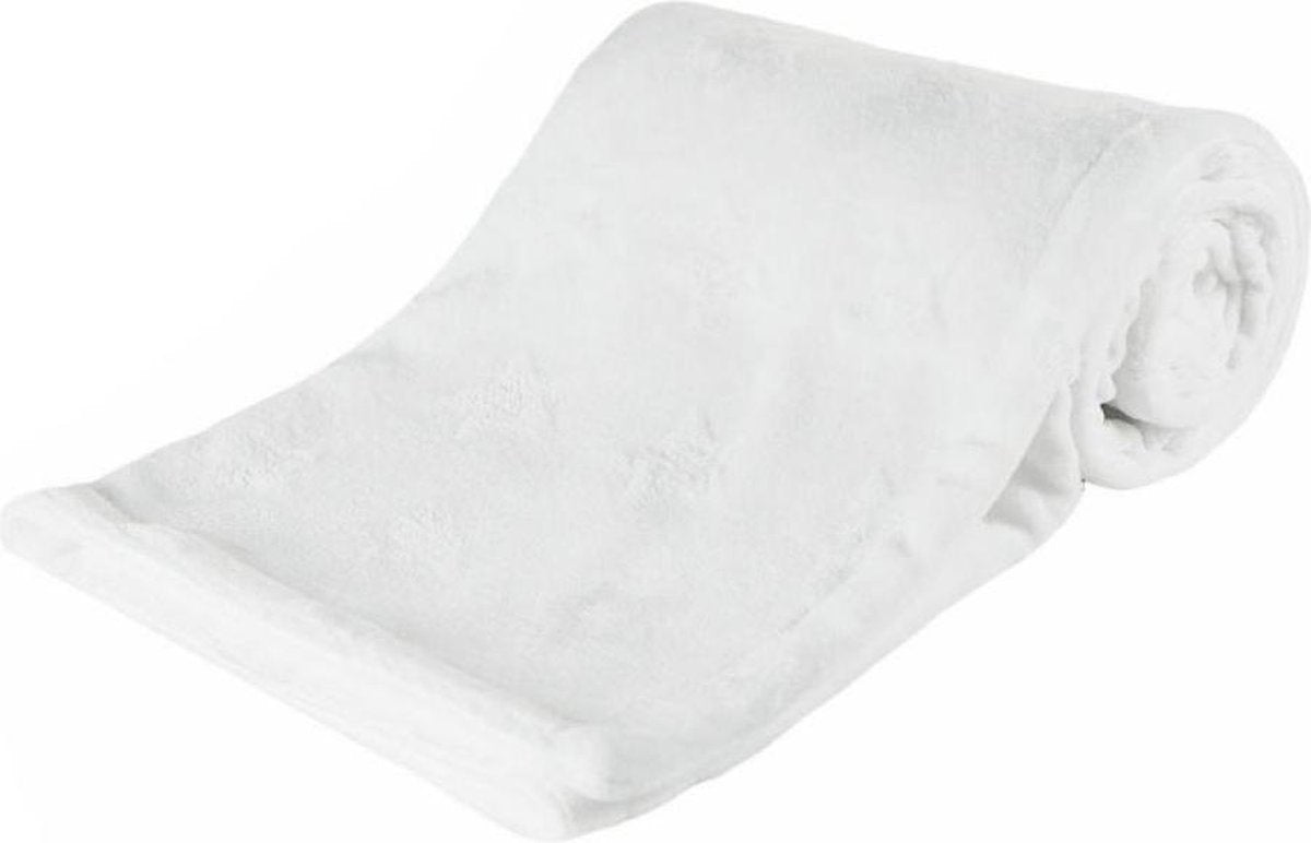 Soft Touch Dekentje Ster 75 X 100 Cm Polyester Wit