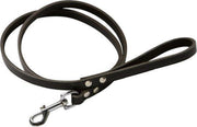 Topmast - Hondenriem - Hondenlijn - Trainingslijn - Leer - Donkerbruin - Softleer - 200 cm x 14 mm - Sterk