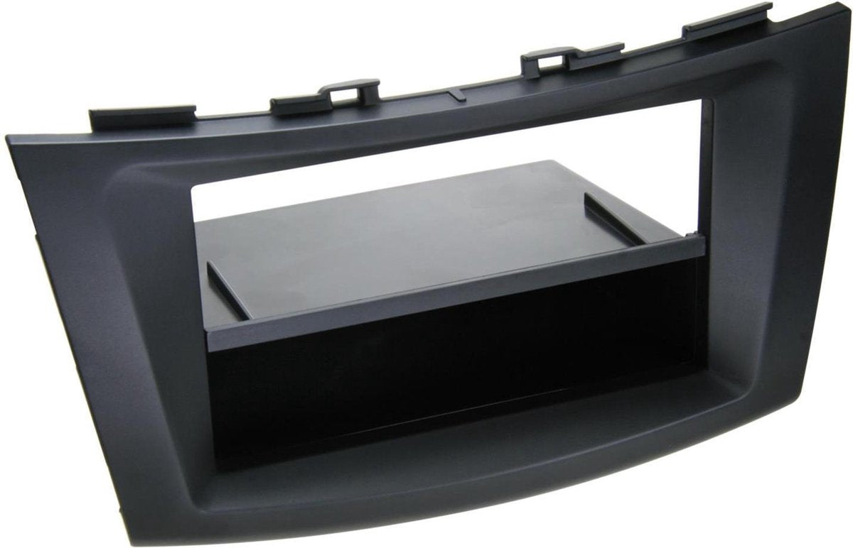 2-DIN Paneel met aflegbakje. Suzuki Swift 2010-2015 Kleur: Zwart