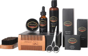 Baard verzorging set| Baard shampoo | Baard | Baard balsem | Baardkam| Baardolie | Baard borstel | Baard set | Baard schaar | Baardgroei | Baardverzorging set | Baard kam | 6 producten