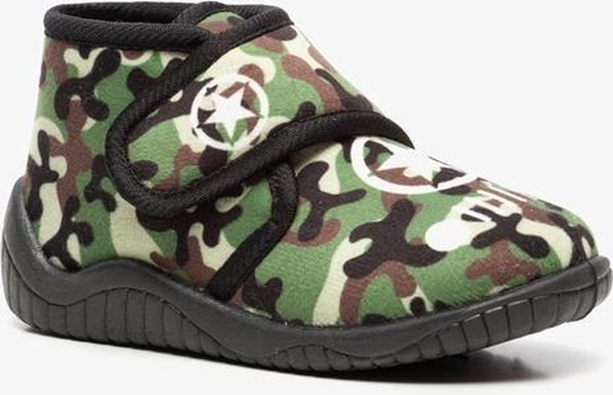 Thu!s kinder camouflage pantoffels - Groen - Maat 26