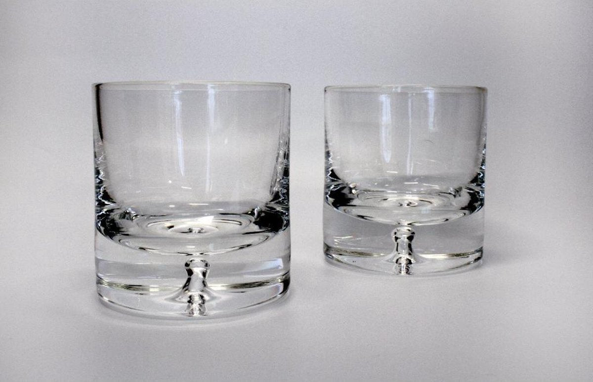 Handgemaakt kristallen whiskyglas Bubble /2st