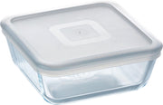 Pyrex Cook & Freeze Schaal Vierkant - Inclusief Deksel - Borosilicaatglas - 15x15 cm - Transparant