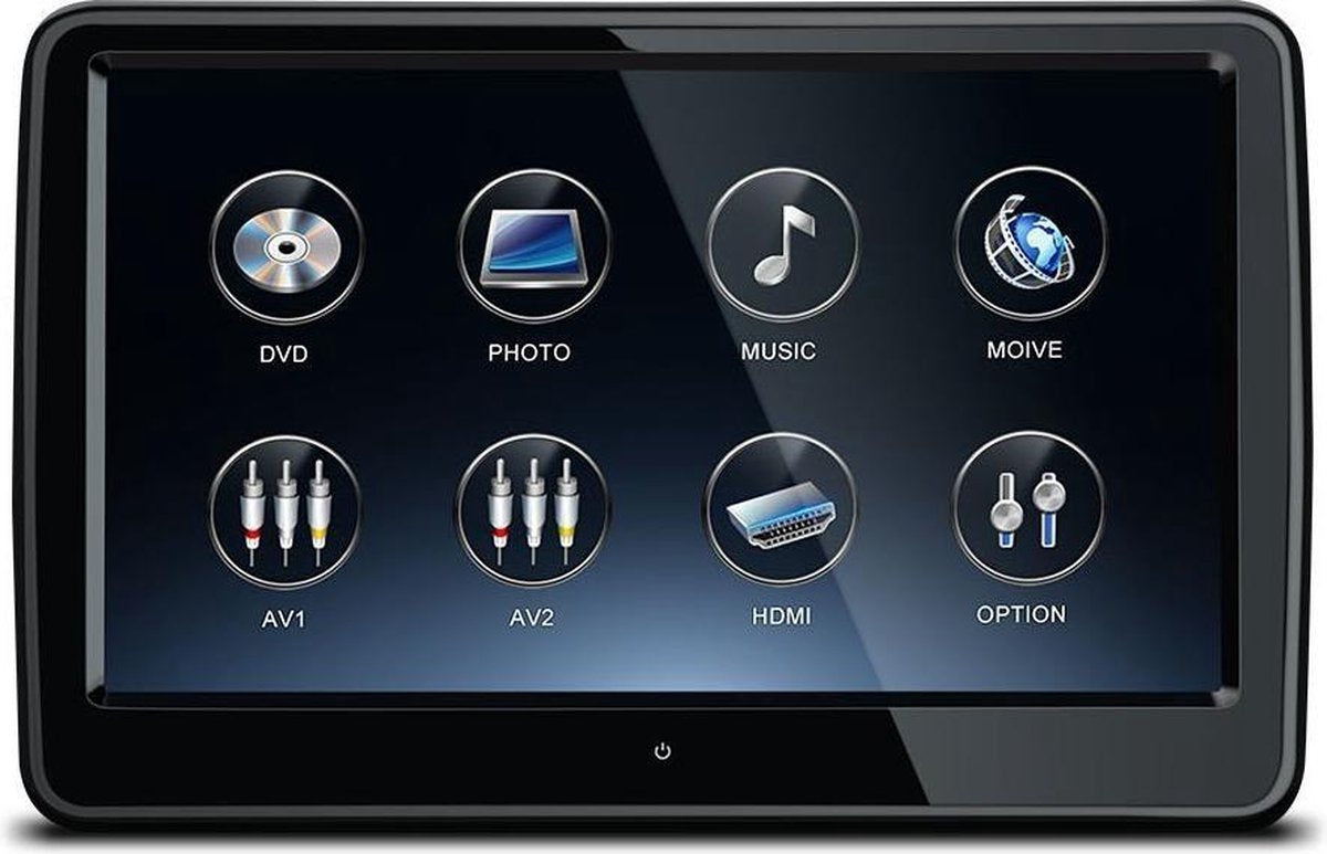 10.6 1920*1080 HD Digitale TFT Screen touch 1080P Video Car hoofdsteun DVD Player met HDMI input