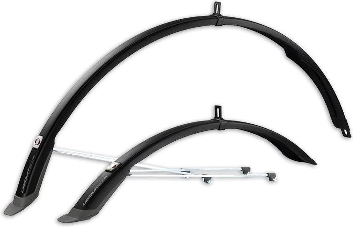 Simpla Spatbordenset Ubiquit 45 28 Inch Zwart/grijs