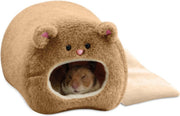 HMerch™ Hamster Huisje - Bruin - Met ophanghaakje - Hamsterhuis - Hamsterhuisje - Hamsterhuisje voor hamster - Speelhuisje - Hammoch