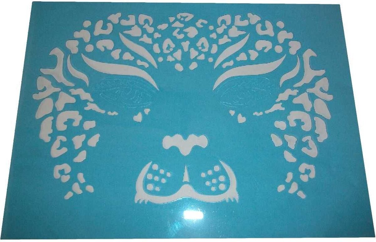 Facepaint-sjabloon tijger