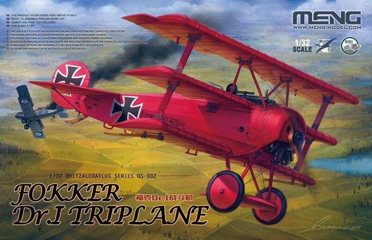 Meng - 1/32 Fokker Dr. I Triplane - MEQS-002 - modelbouwsets