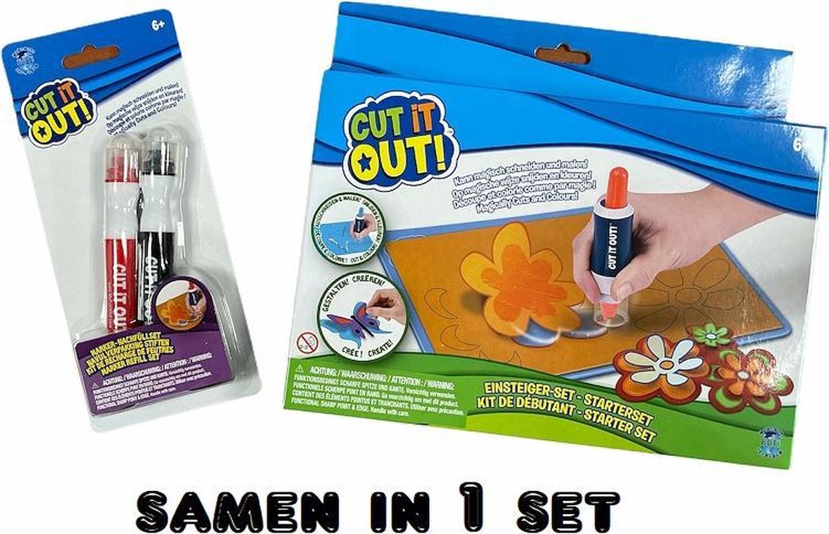 Cut it Out! Starter Set en Navulverpakking StiftenDuo-Pack - samen in 1 set