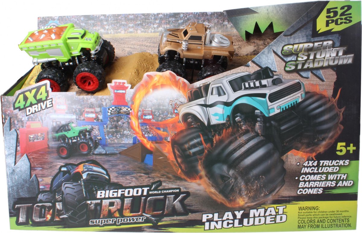 Lg-imports Racebaanset Monstertruck 52-delig