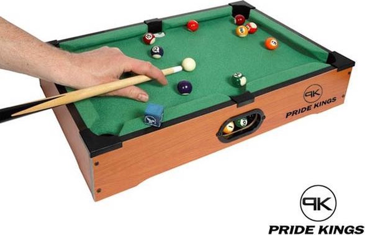 Mini Pooltafel 51x31x10 cm premium Pride Kings®