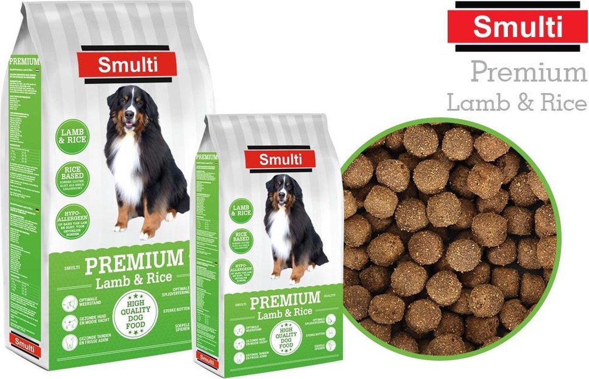 Smulti Premium Lamb & Rice 3kg