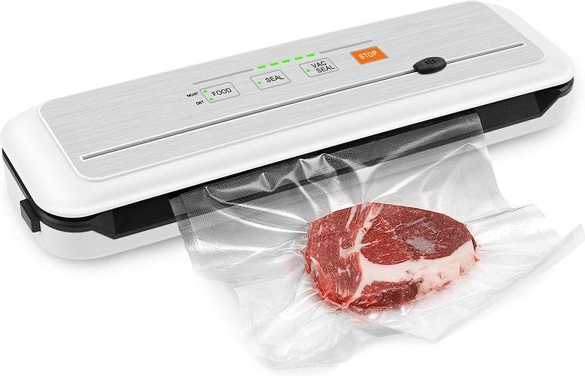 TBG Vacuümverpakkingsmachine Sous Vide-vacuümverzegelaar voor voedselopslag Nieuwe voedselverpakker Vacuümzakken voor vacuümverpakking 6621 PC White