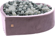Hartvormig Ballenbak - Incl.300 ballen-  Lila - Ballenbak  - Ballenbad - Ballenbak baby - Luxe ballenbak voor kinderen