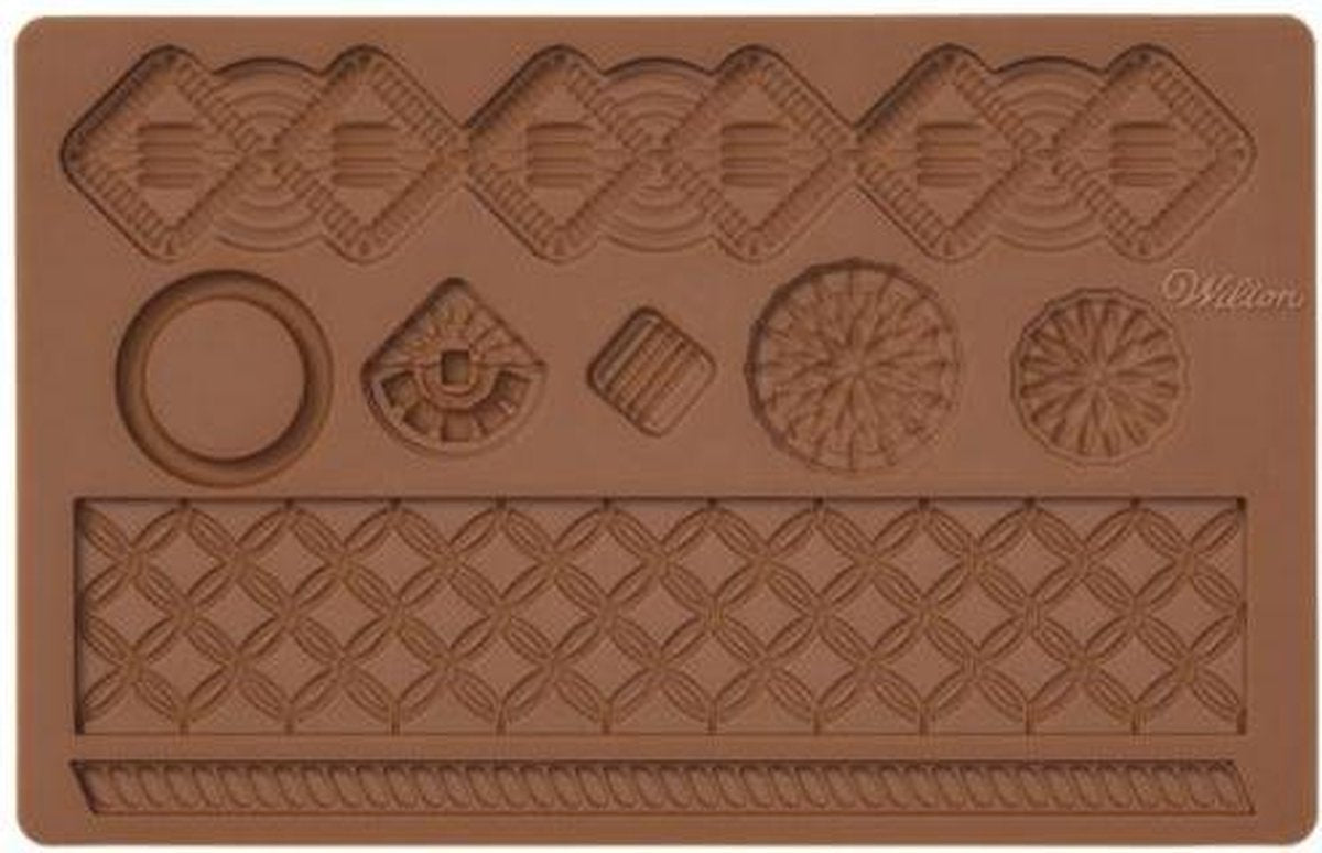 Siliconen mal - Macramé Designs / motief - Wilton