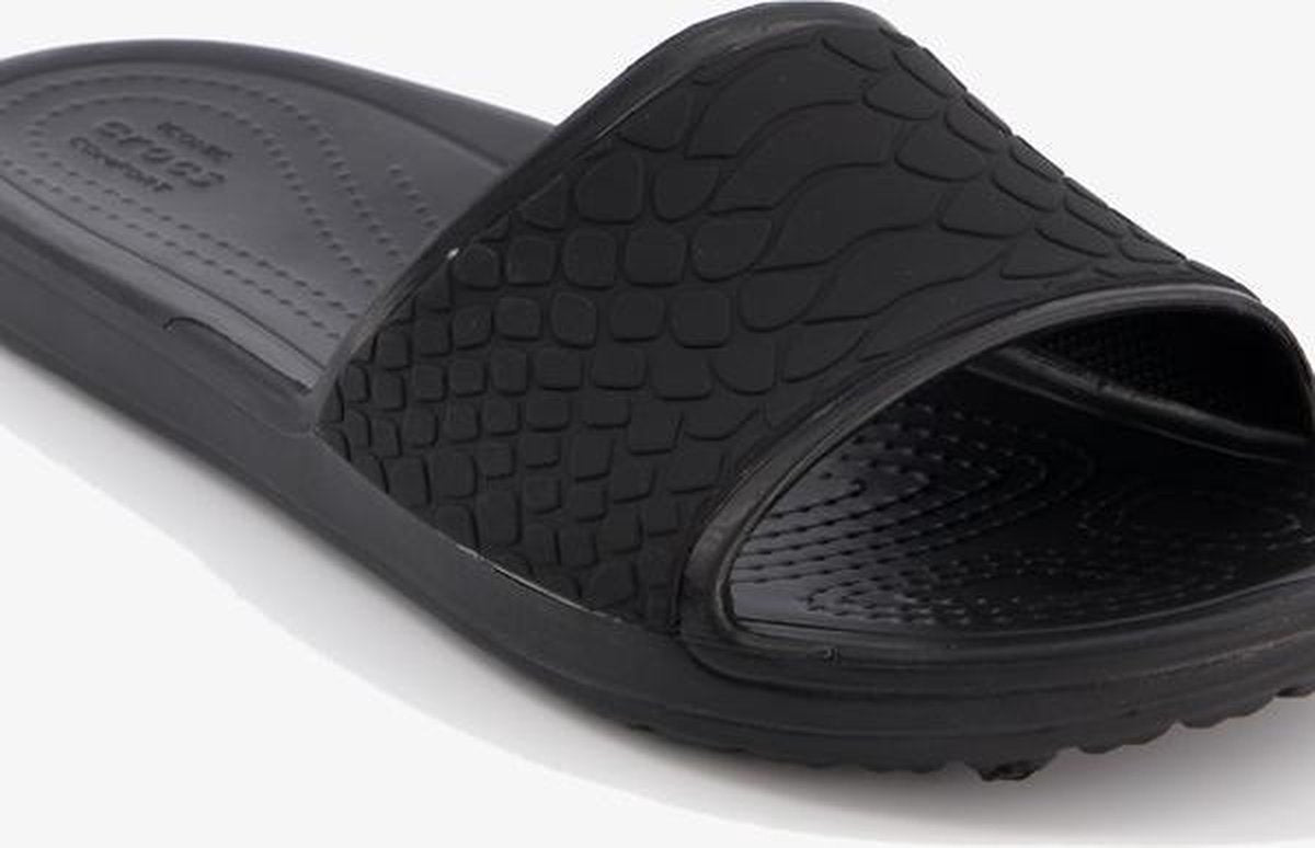 Crocs Sloane Snake Low Slide dames badslippers - Zwart - Maat 42
