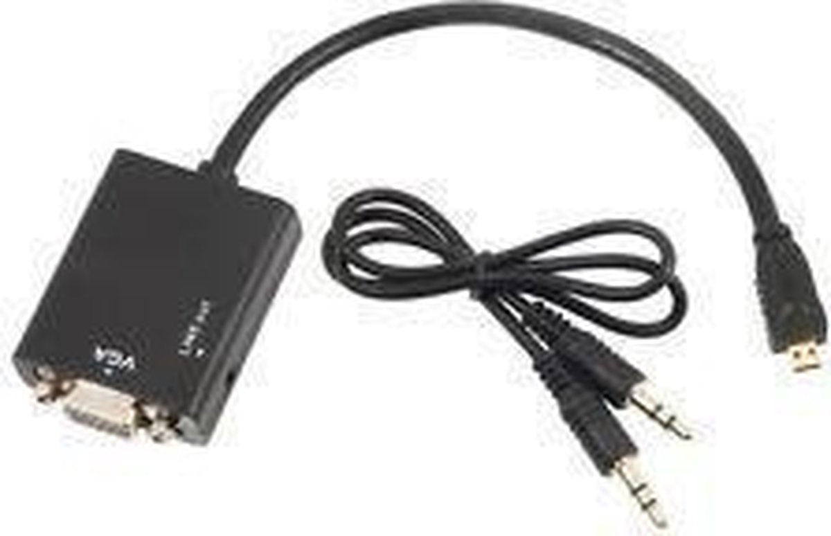 EverTech Micro HDMI to VGA Converter with Audio (1080P)