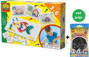 Ses 14848 Mozaiekbord + 1000 zwarte strijkkralen (combi-deal)