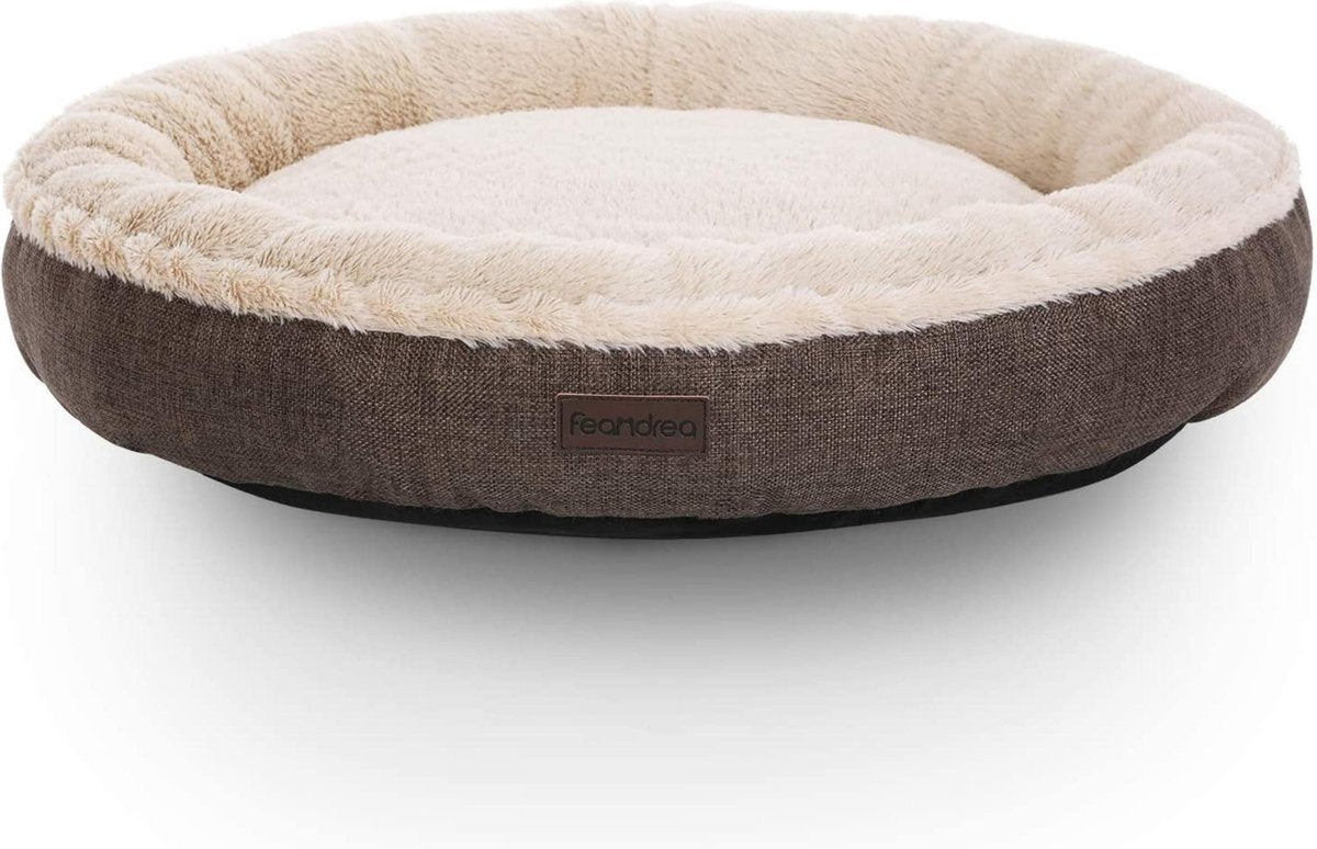 Nancy's Sammy's Hondenbed - Hondenmand - Kattenmand - Rond - Bruin - Ø 65 cm