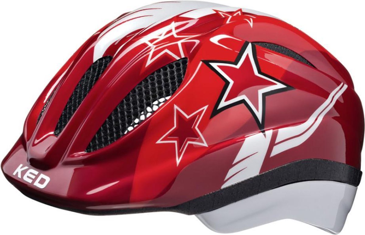 Fietshelm KED Meggy S/M (49-55cm) - rode sterren