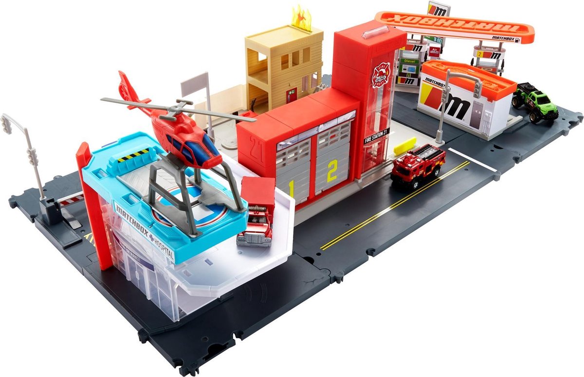 Matchbox - Action Drivers - Benzinestation Speelset