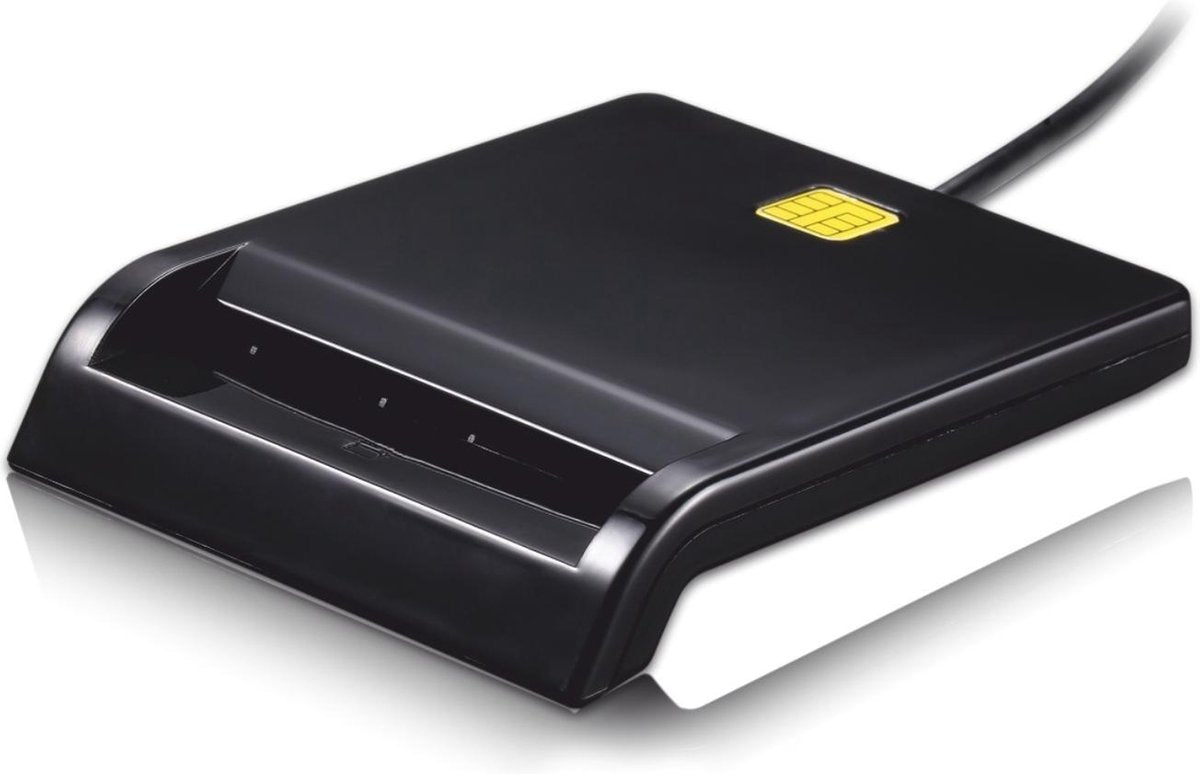 TooQ TQR-210B Binnen USB 2.0 Zwart smart card reader